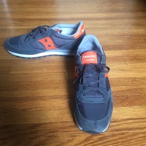 Saucony Jazz Low Pro - Charcoal/Orange